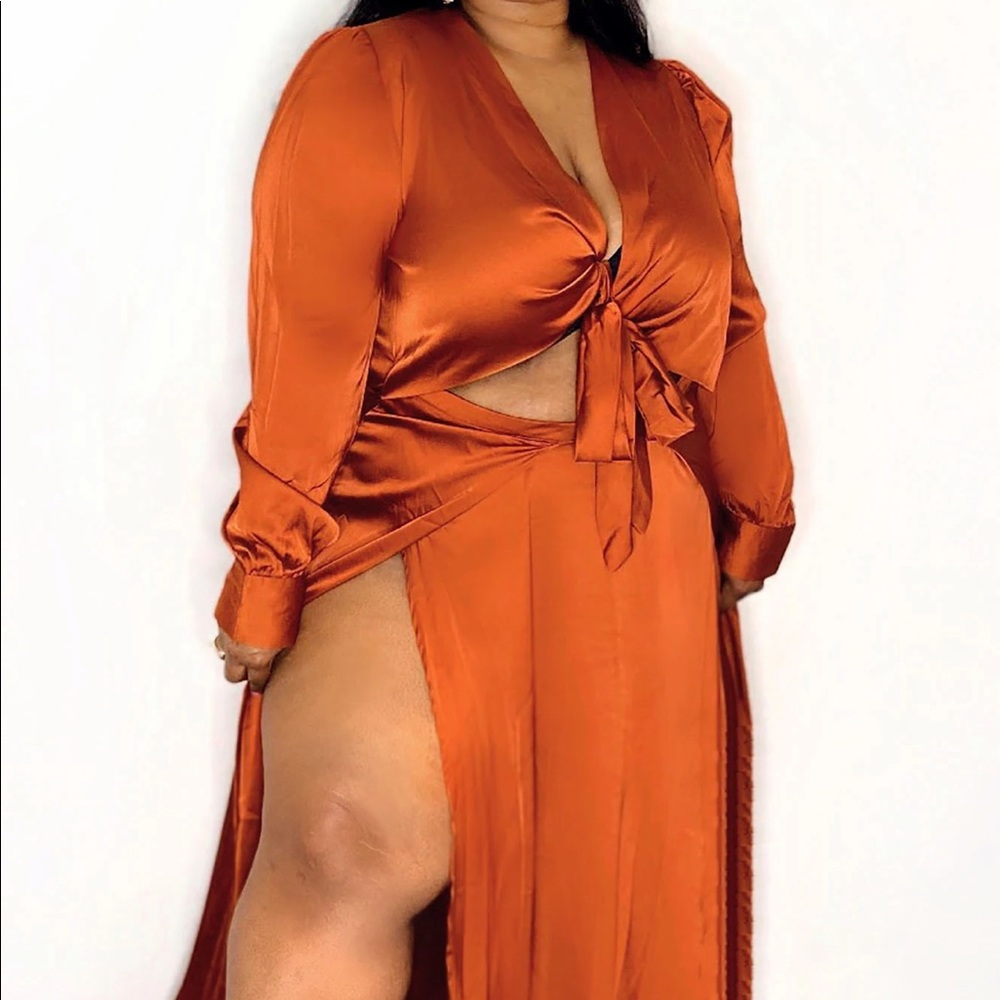 Fashion Nova High Slit Dress - Picture 5 of 6